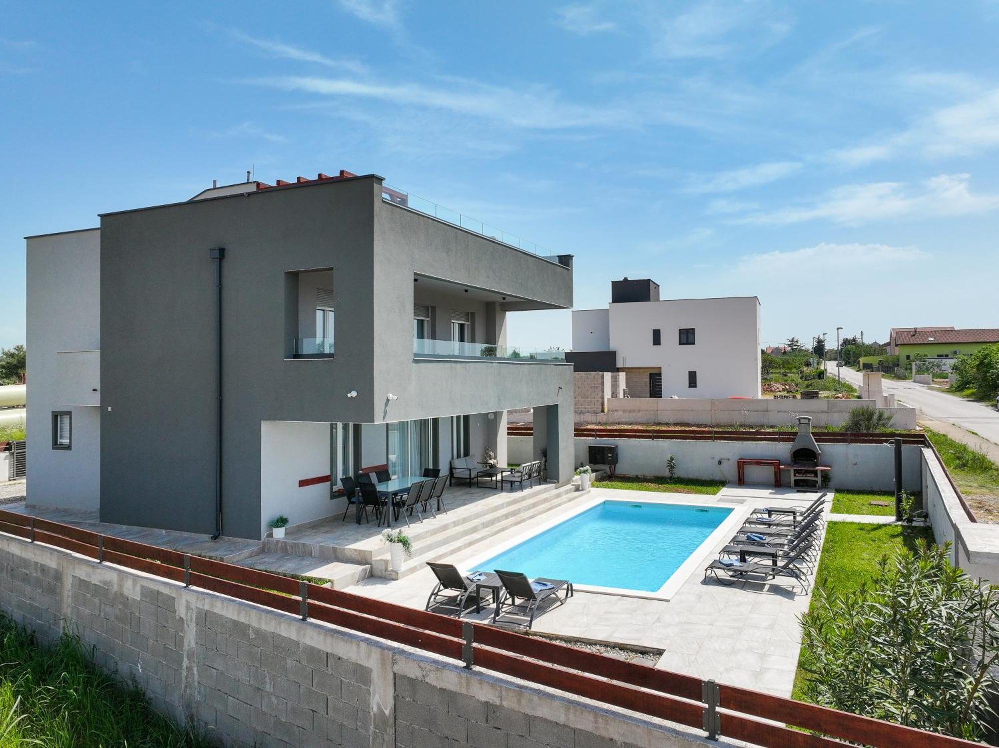 Villa Tia With Heated Pool & Jacuzzi Murvica  Eksteriør bilde