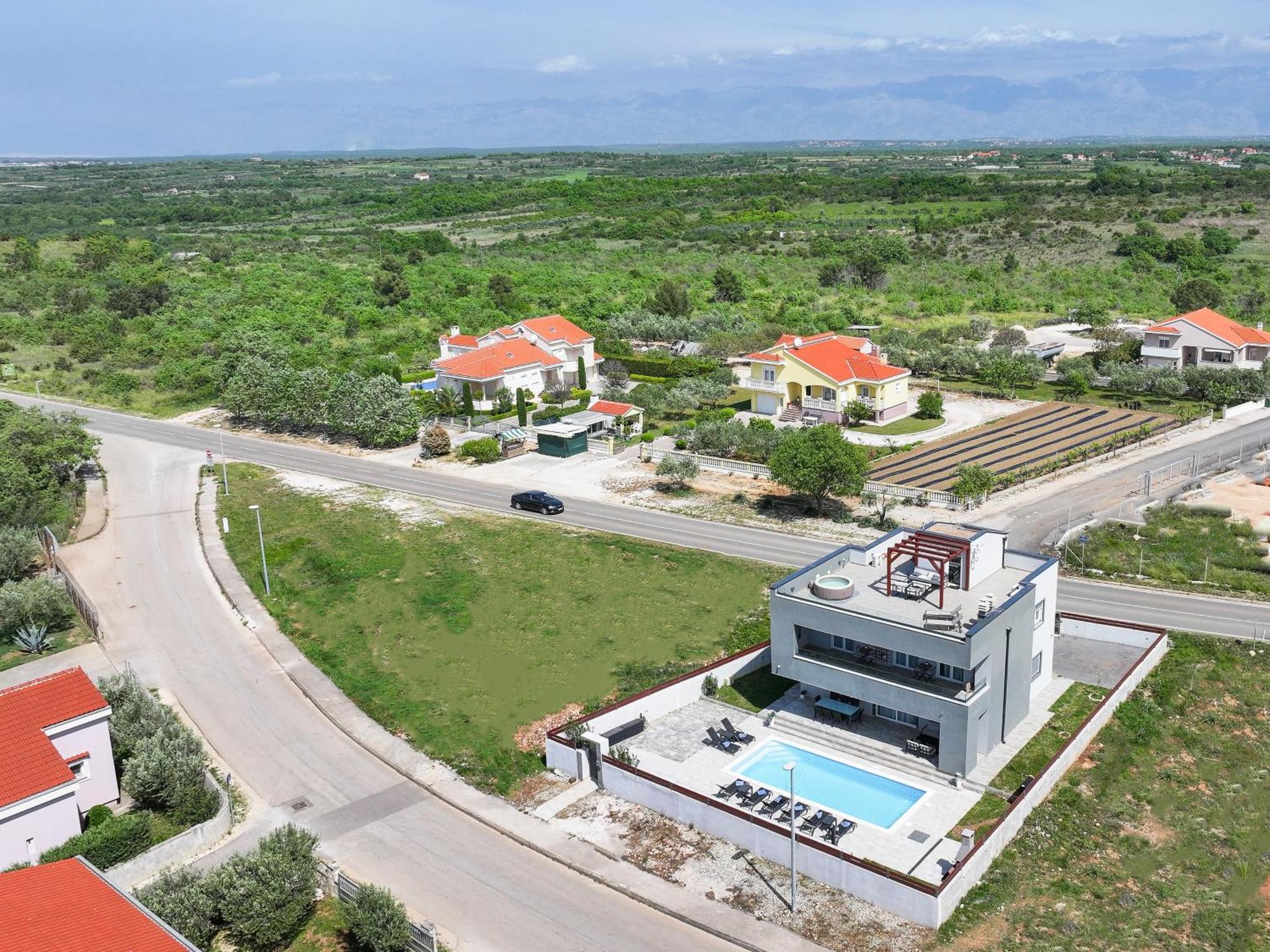 Villa Tia With Heated Pool & Jacuzzi Murvica  Eksteriør bilde